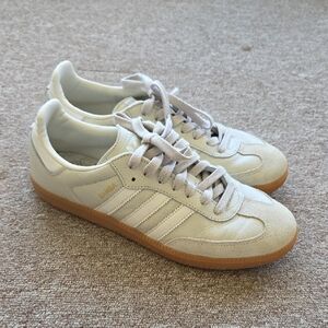 Adidas Samba Women's Sneakers - Cream and Tan
